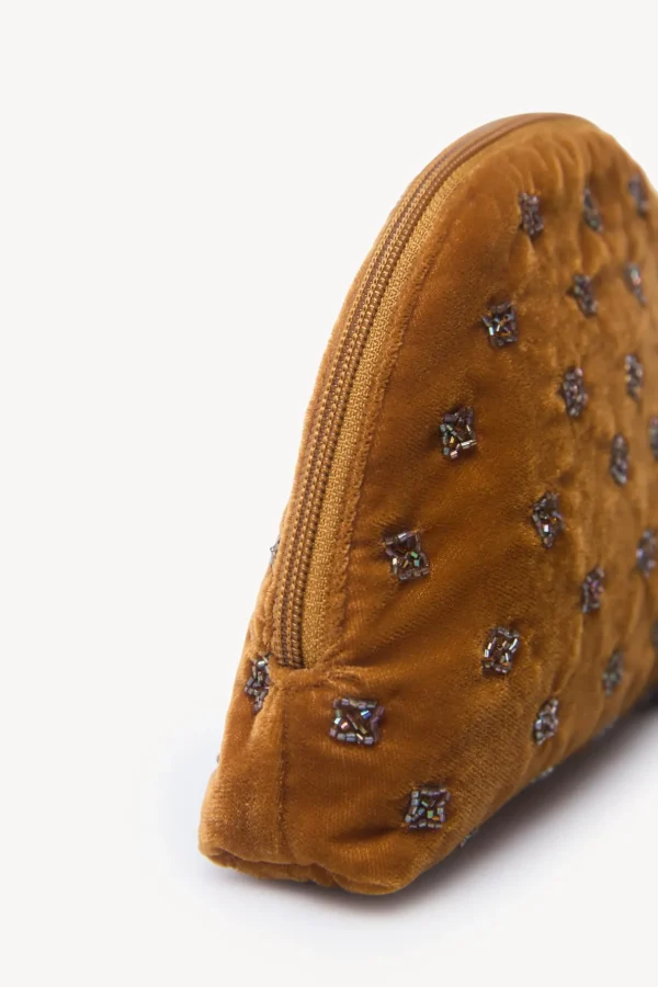 Hot Leonor. Cartera terciopelo abalorios Mujer Bolsos Y Accesorios