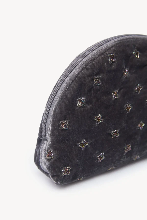 Best Leonor. Cartera terciopelo abalorios Mujer Bolsos Y Accesorios
