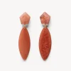 Cheap Liliana.Pendientes hojas resina Mujer Bolsos Y Accesorios