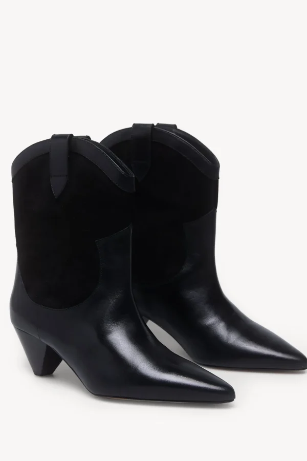 Hot Lola. Botines de serraje y napa Mujer Zapatos