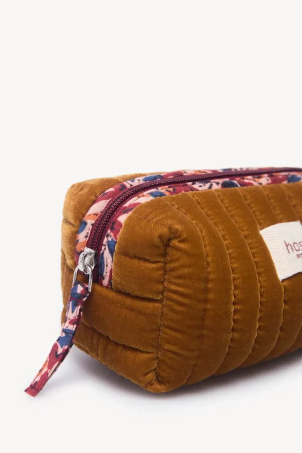 Fashion Lyssete. Neceser terciopelo acolchado Mujer Bolsos Y Accesorios