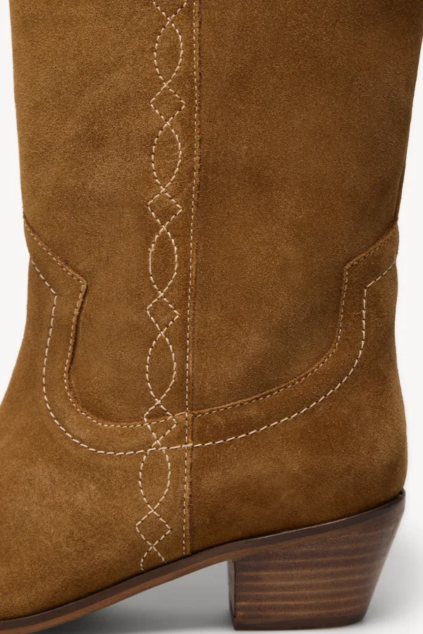 Sale Maialen. Botas de serraje cowboy Mujer Zapatos