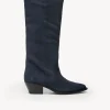 Shop Nadia. Botas altas de serraje Mujer Zapatos