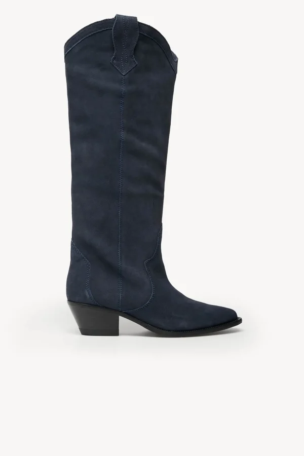 Shop Nadia. Botas altas de serraje Mujer Zapatos