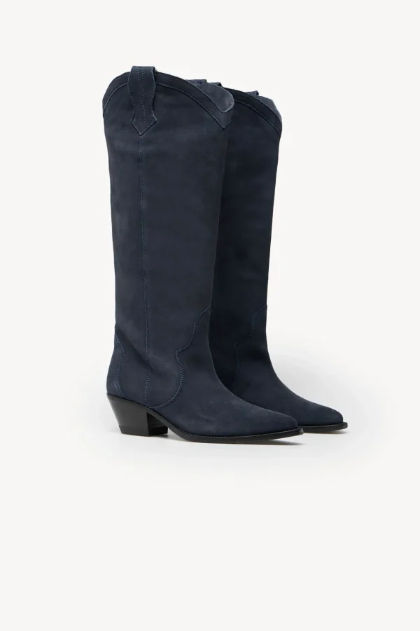 Shop Nadia. Botas altas de serraje Mujer Zapatos