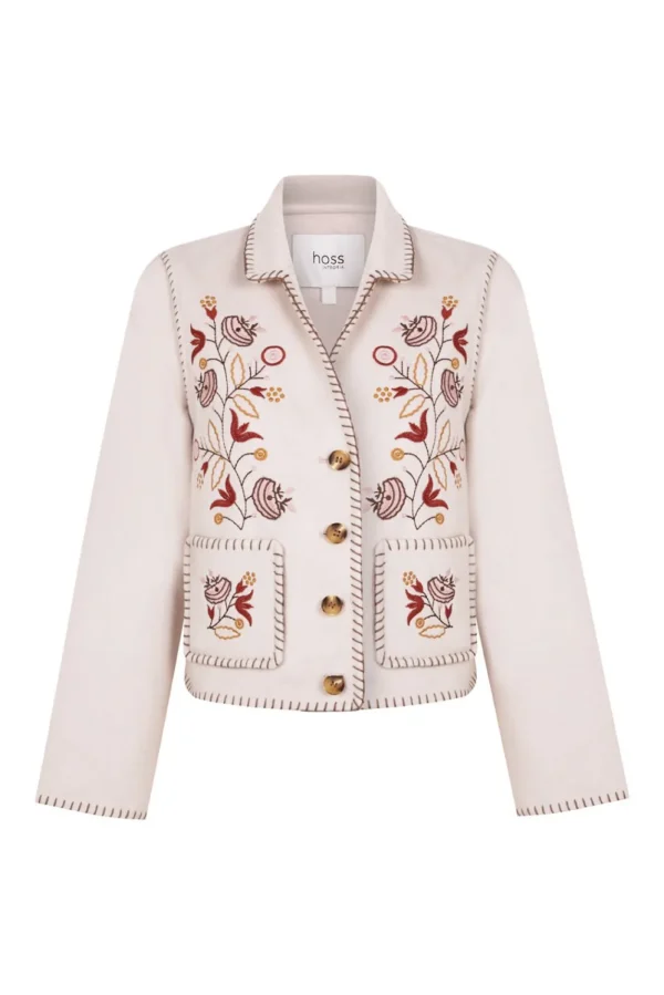 Sale Ángela. Chaqueta de lana bordada Mujer Abrigos Y Chaquetas