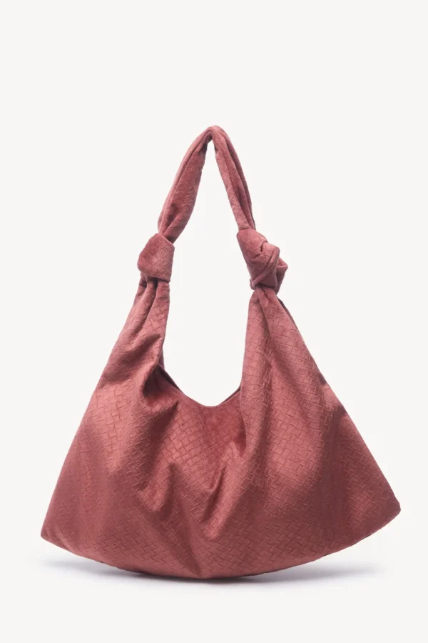 Online Nuria. Saco terciopelo grabado Mujer Bolsos Y Accesorios