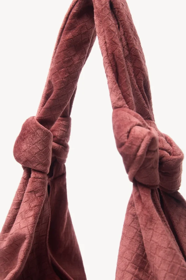 Online Nuria. Saco terciopelo grabado Mujer Bolsos Y Accesorios