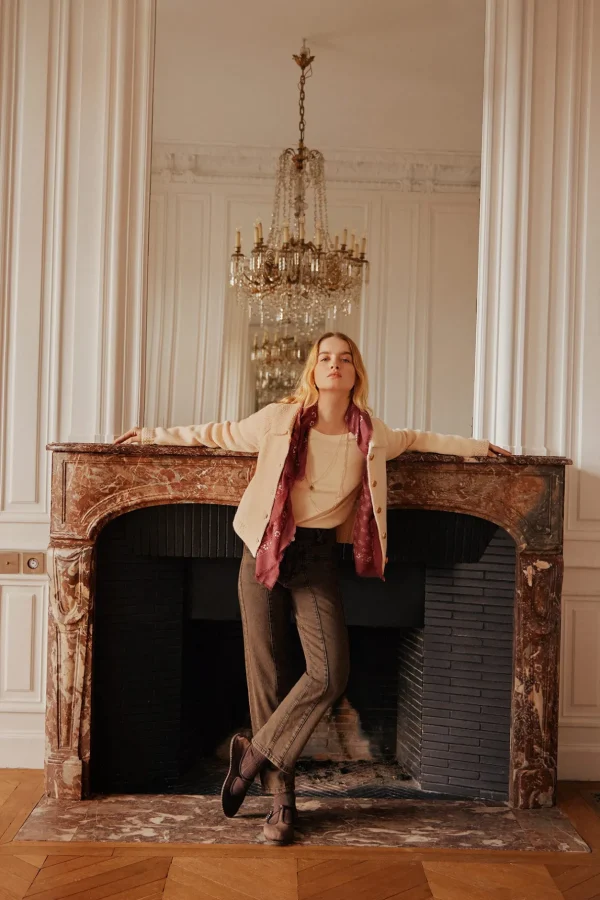 Fashion Odele. Jeans entallados con cortes Mujer Jeans | Pantalones