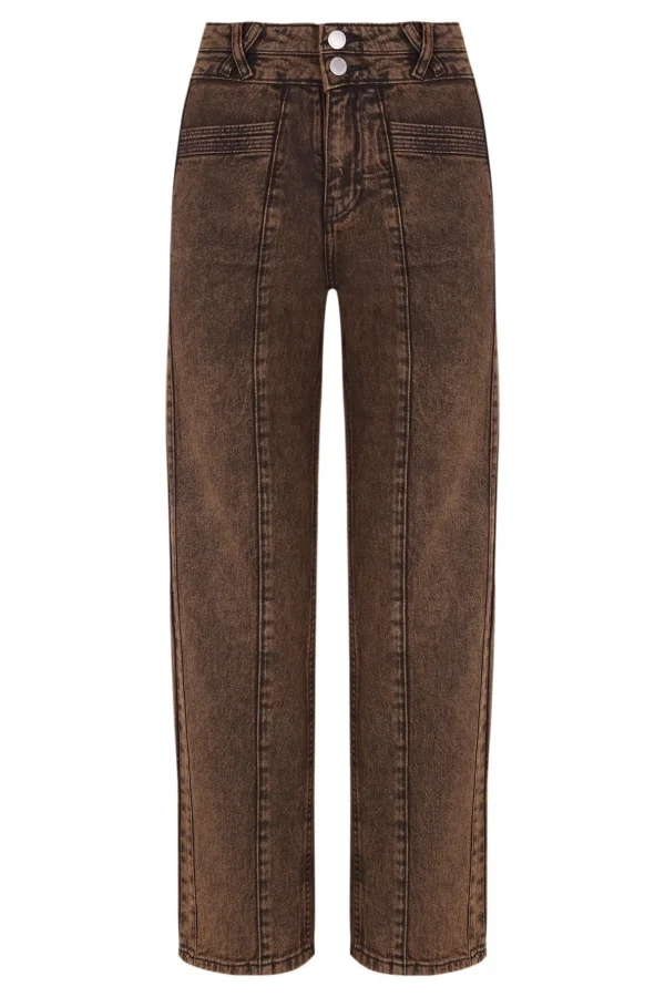 Fashion Odele. Jeans entallados con cortes Mujer Jeans | Pantalones