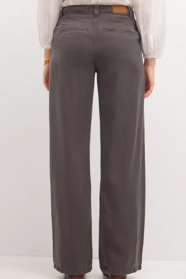 Best Sale Olaia. Pantalón fluido en tencel Mujer Pantalones