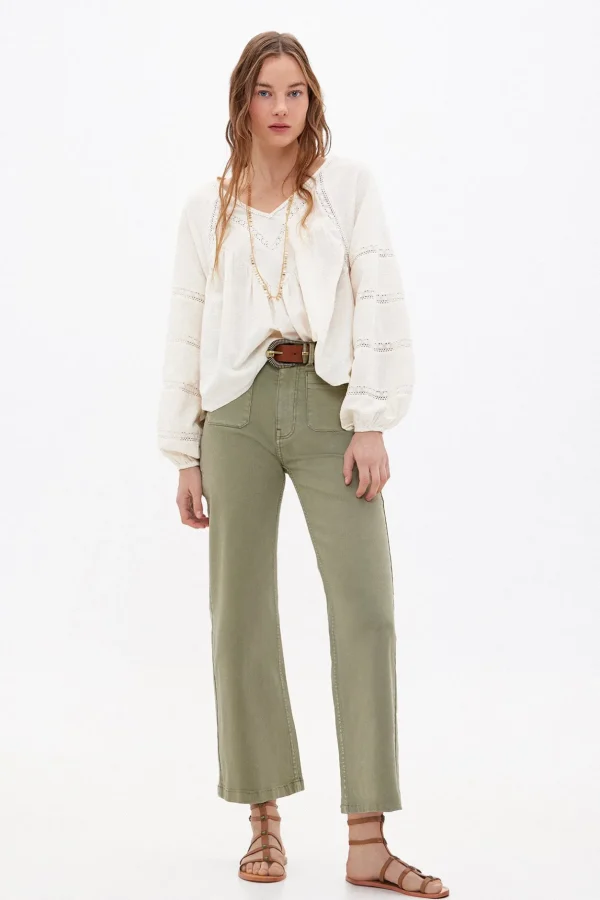 Clearance Olaia. Vaqueros anchos con bolsillos Mujer Jeans | Pantalones