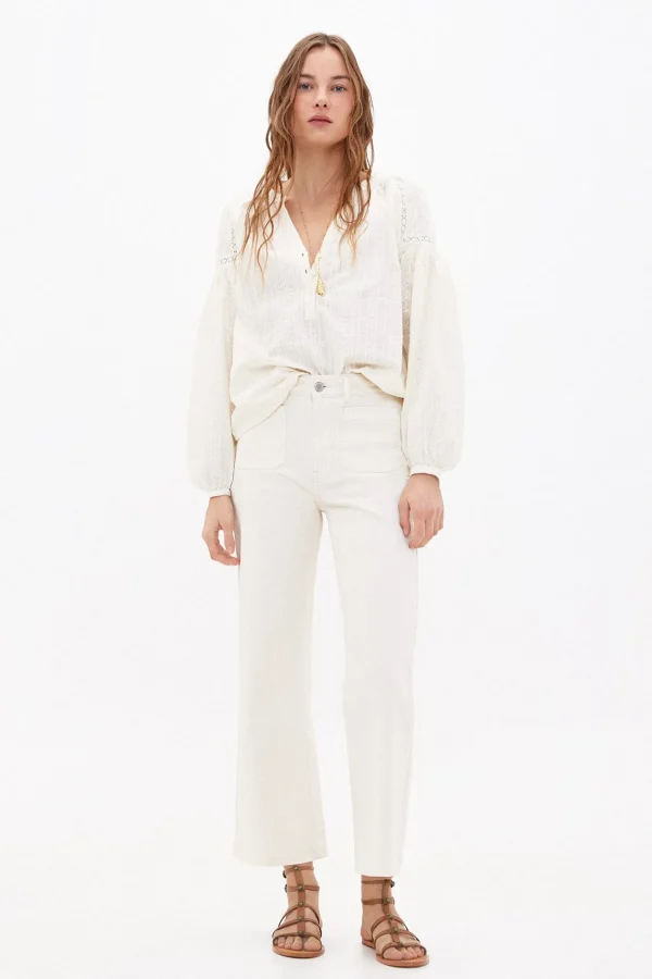 Cheap Olaia. Vaqueros anchos con bolsillos Mujer Jeans | Pantalones