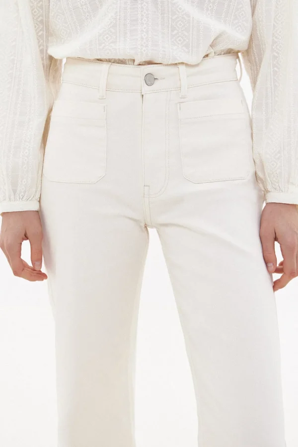 Cheap Olaia. Vaqueros anchos con bolsillos Mujer Jeans | Pantalones