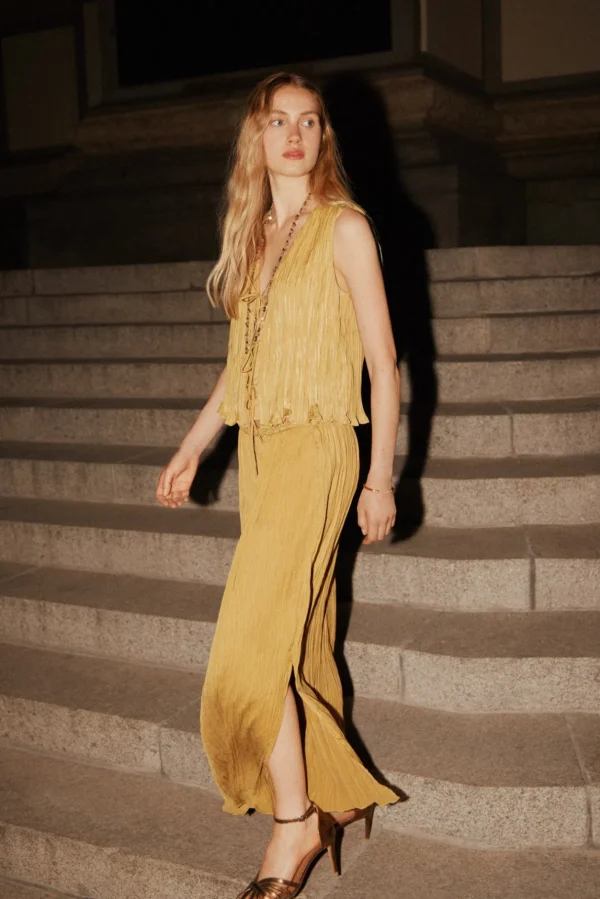Fashion Olaya. Falda plisados. Mujer Faldas
