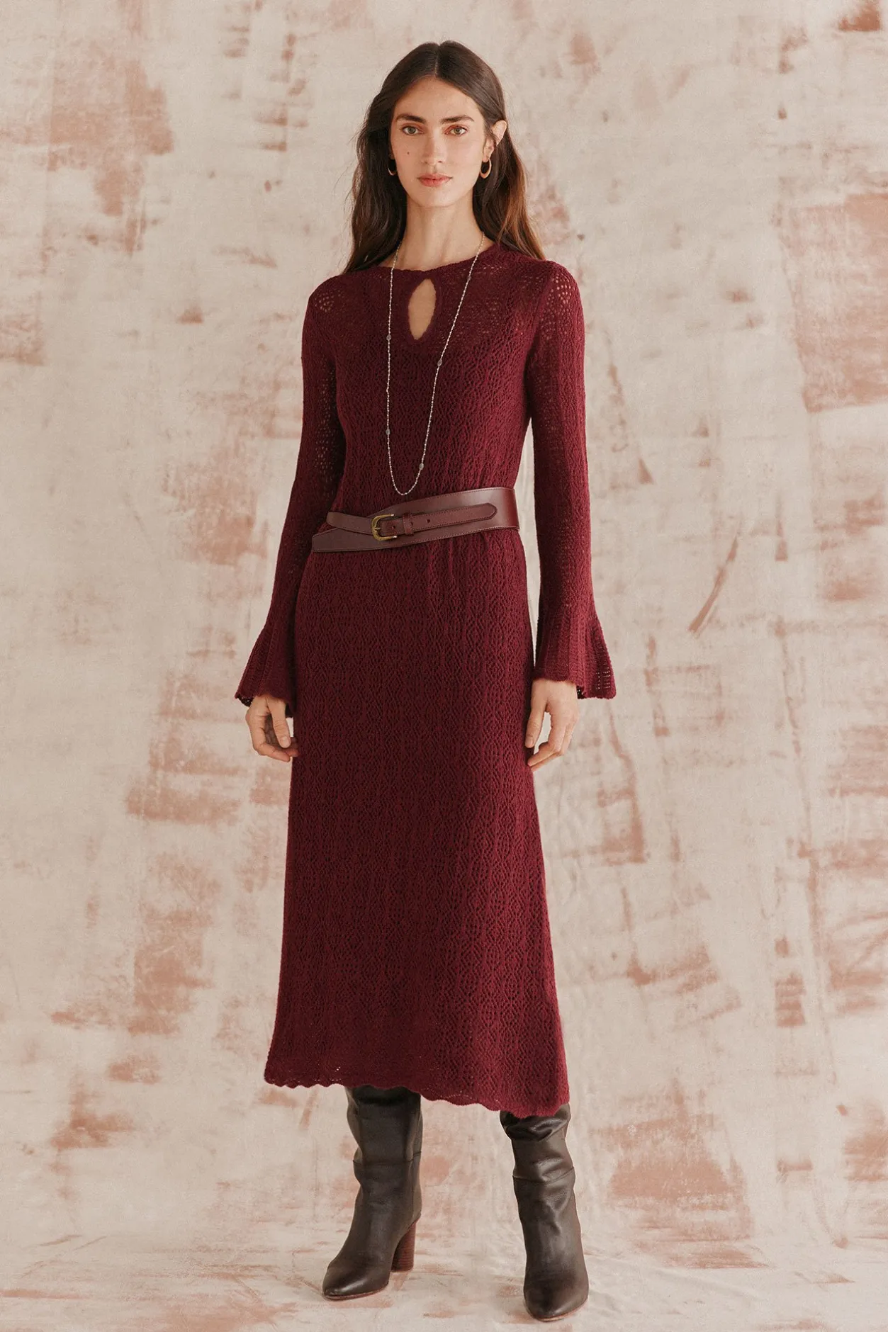 olaya_vestido_largo_punto_5.webp New Olaya. Vestido largo punto Mujer Vestidos Y Monos