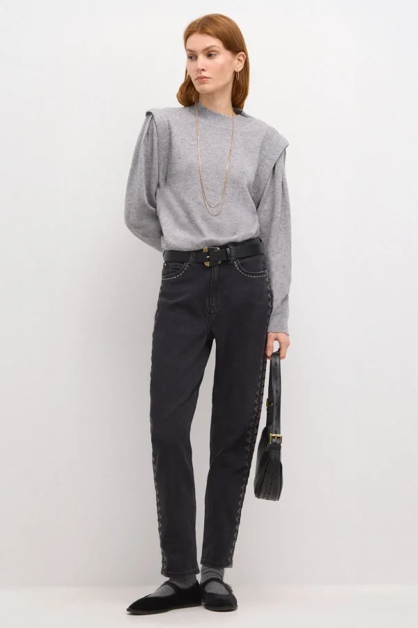 Clearance Olena. Jeans mom con bordados Mujer Jeans | Pantalones