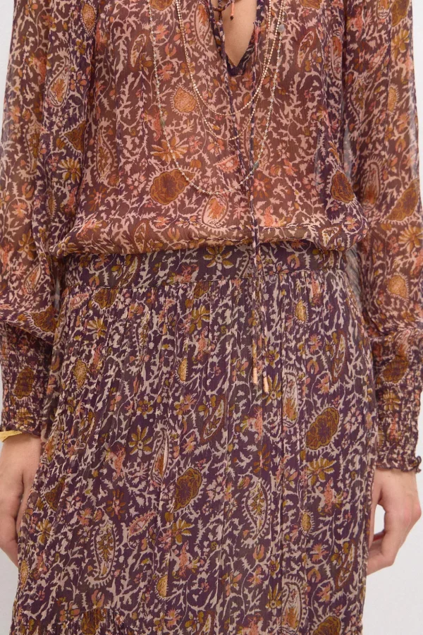 Best Sale Olga. Falda estampada paneles Mujer Faldas