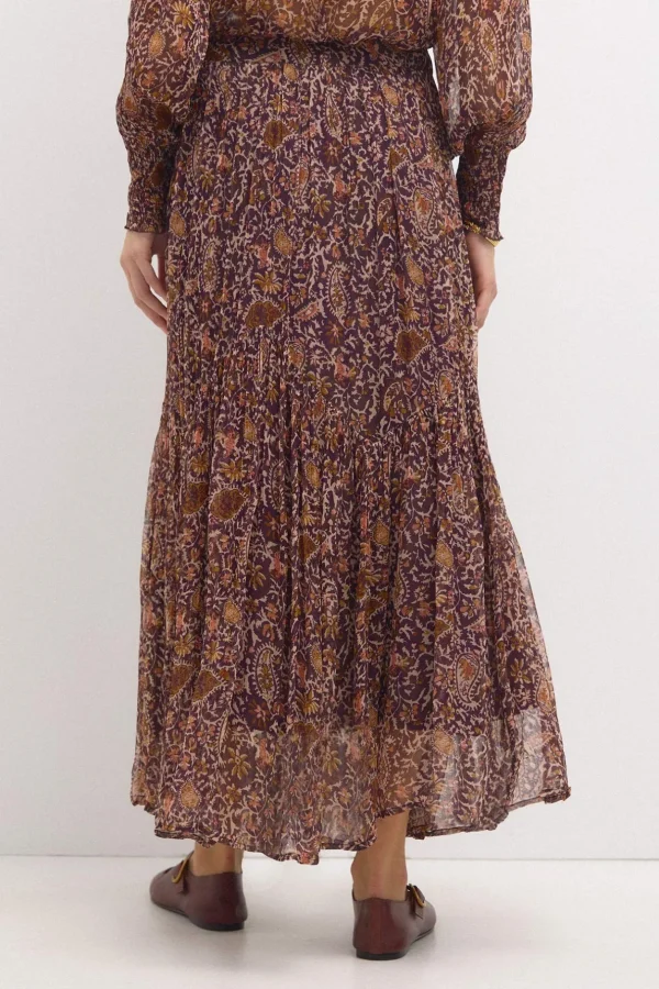 Best Sale Olga. Falda estampada paneles Mujer Faldas