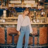 Sale Olga. Jeans amplios con botones Mujer Jeans | Pantalones