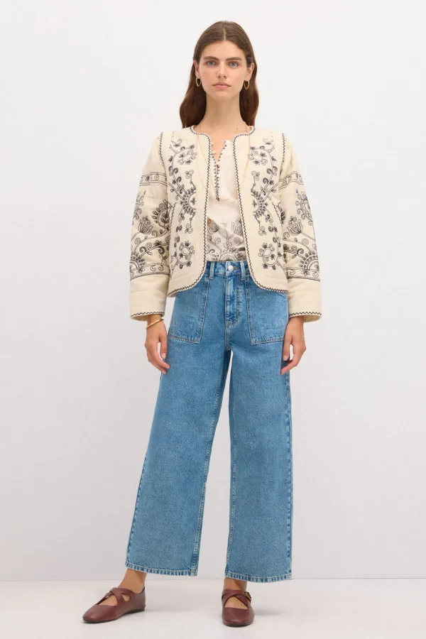 Best Sale Olimpia. Jeans rectos con bolsillos Mujer Jeans | Pantalones