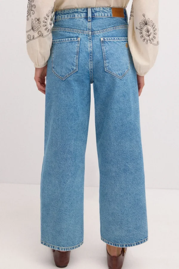 Best Sale Olimpia. Jeans rectos con bolsillos Mujer Jeans | Pantalones