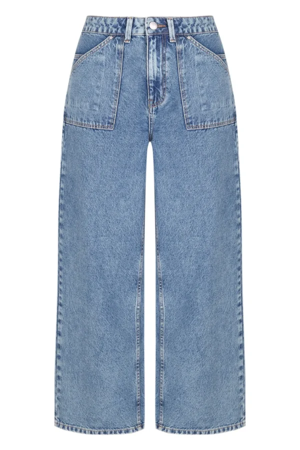 Best Sale Olimpia. Jeans rectos con bolsillos Mujer Jeans | Pantalones