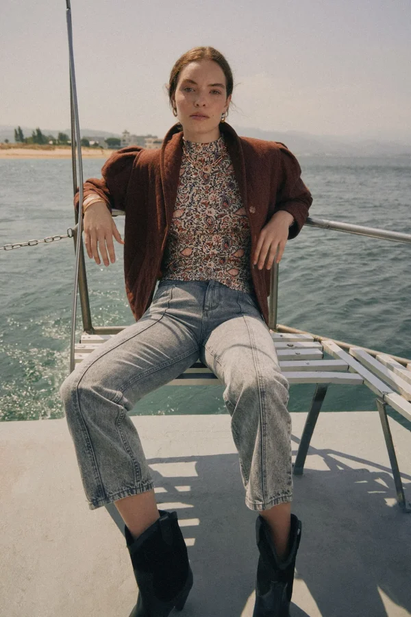 New Olinda. Jeans rectos con cortes Mujer Jeans | Pantalones