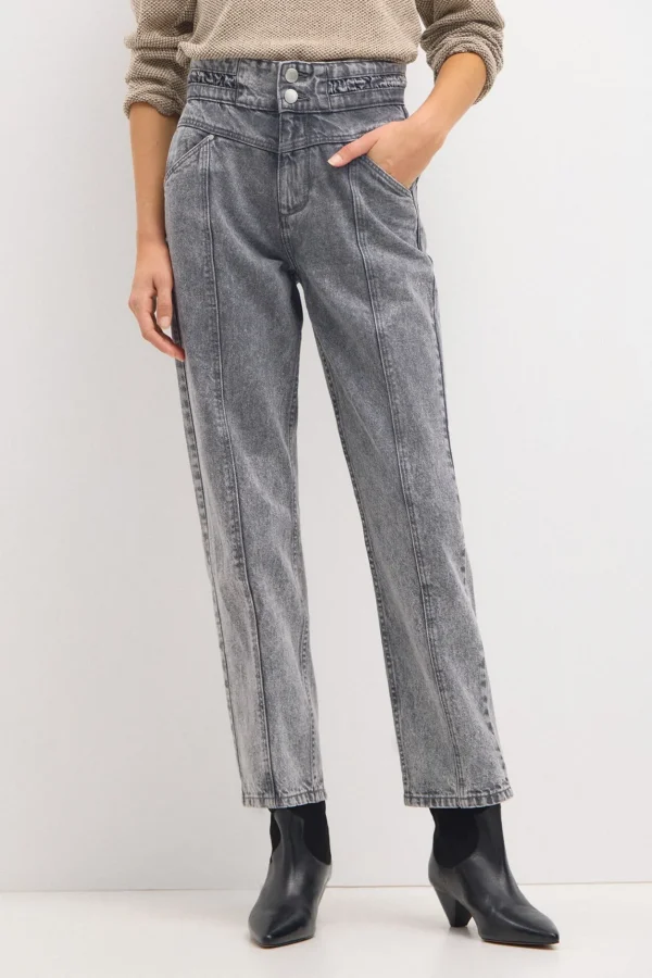 New Olinda. Jeans rectos con cortes Mujer Jeans | Pantalones
