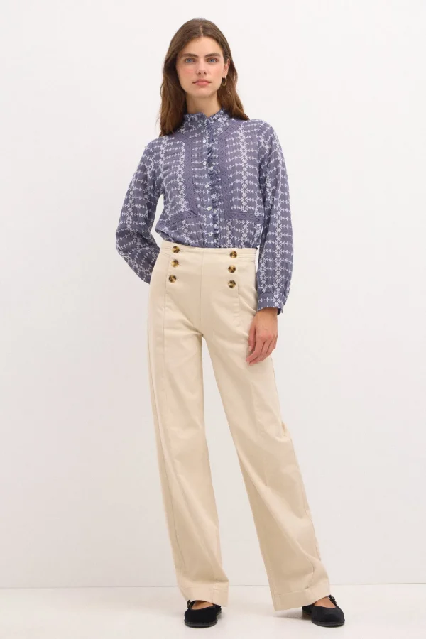 Cheap Olivia. Jeans amplios con botones Mujer Jeans | Pantalones