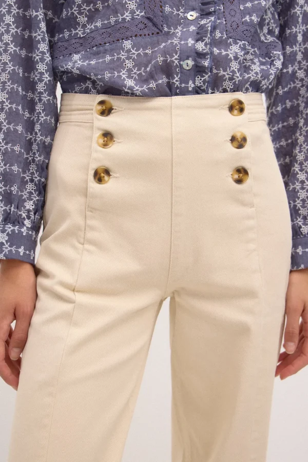 Cheap Olivia. Jeans amplios con botones Mujer Jeans | Pantalones