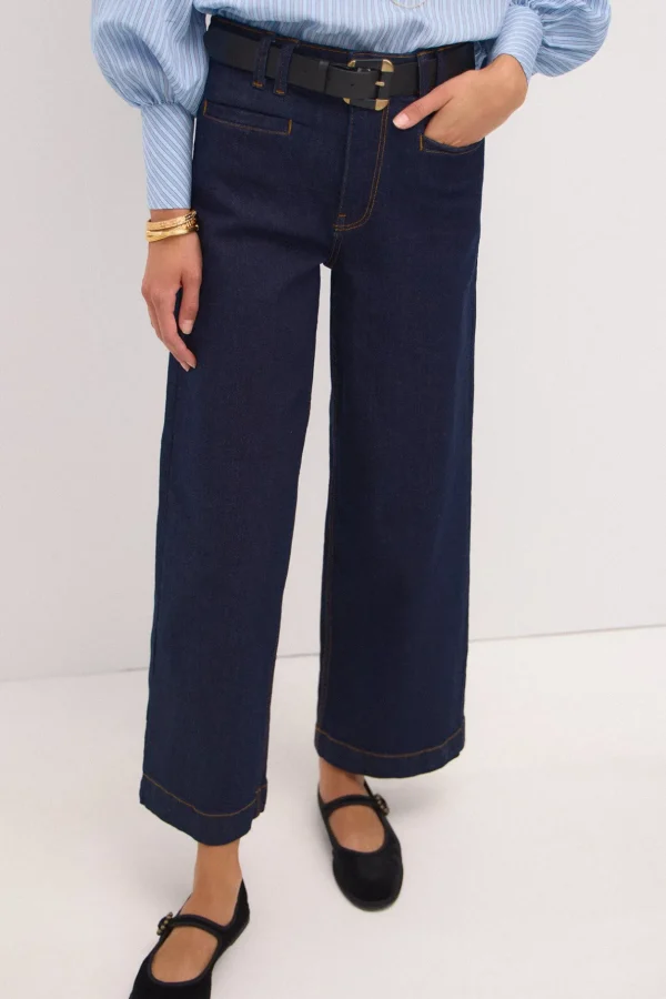Hot Ona. Jeans anchos con bolsillos Mujer Jeans | Pantalones