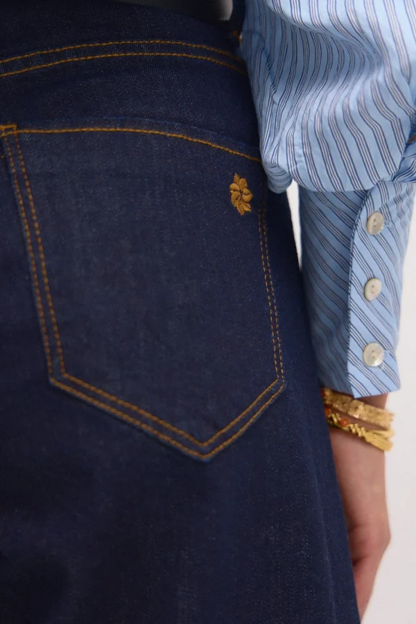 Hot Ona. Jeans anchos con bolsillos Mujer Jeans | Pantalones