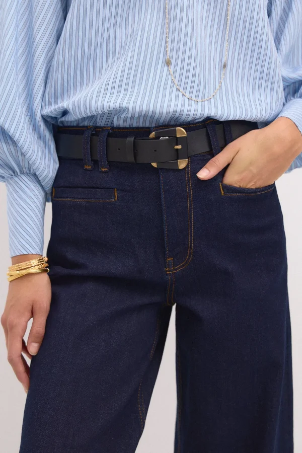 Hot Ona. Jeans anchos con bolsillos Mujer Jeans | Pantalones
