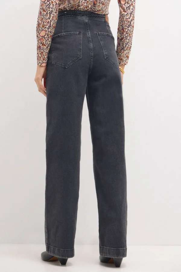 Best Oriana. Jeans amplios con botones Mujer Jeans | Pantalones