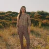 Sale Pía. Pantalón de pana estampado Mujer Pantalones