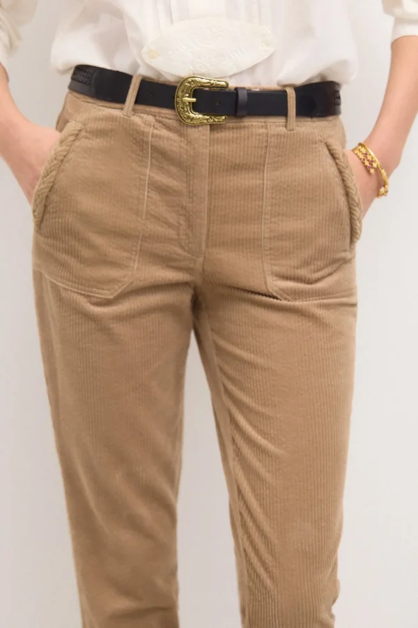 Store Padme. Pantalón recto de pana Mujer Pantalones