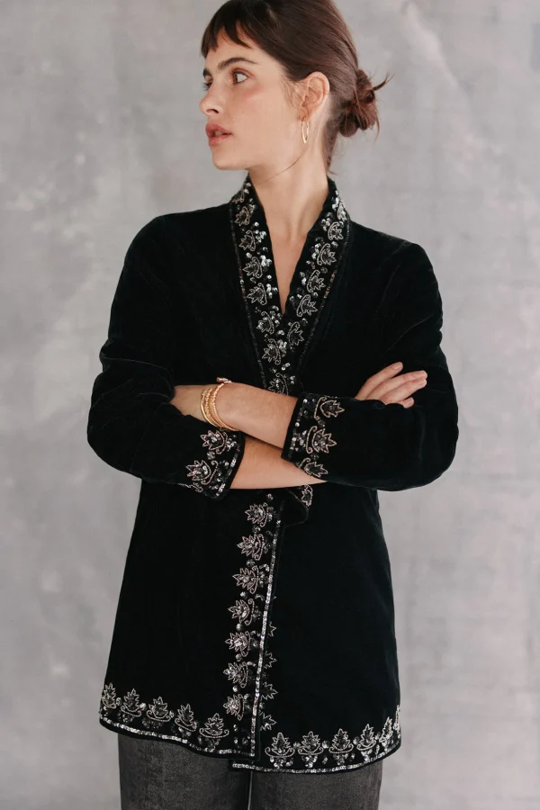 Fashion Paloma. Chaqueta bordada Mujer Blazers