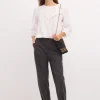 Clearance Paloma. Pantalón de algodón con pinzas Mujer Pantalones