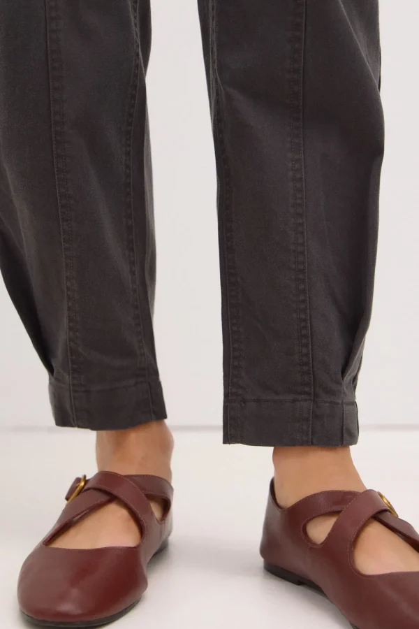 Clearance Paloma. Pantalón de algodón con pinzas Mujer Pantalones