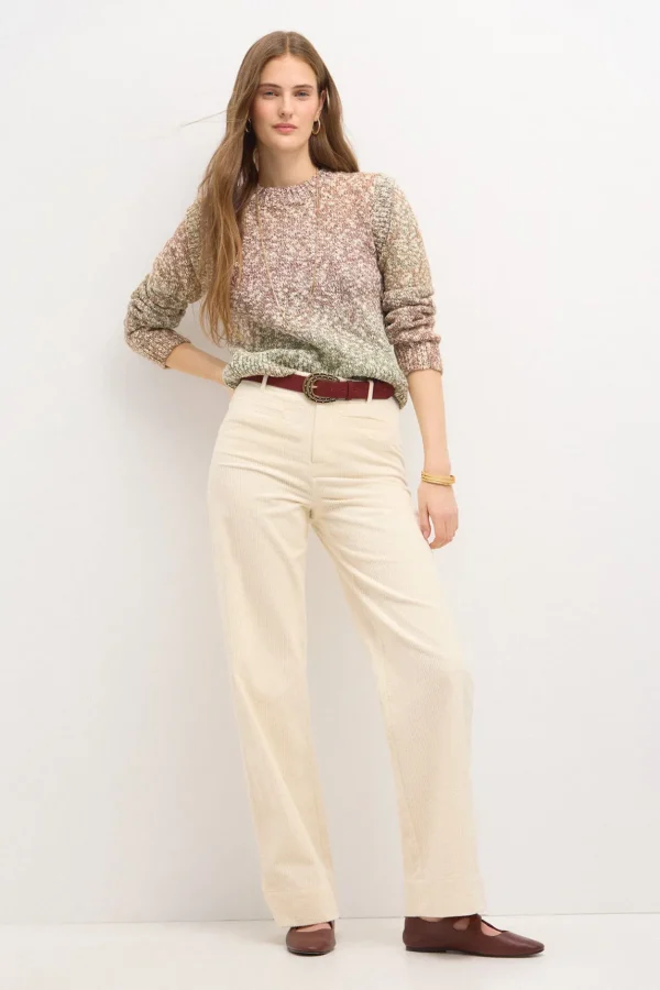 Fashion Pauline. Pantalón recto de pana Mujer Pantalones