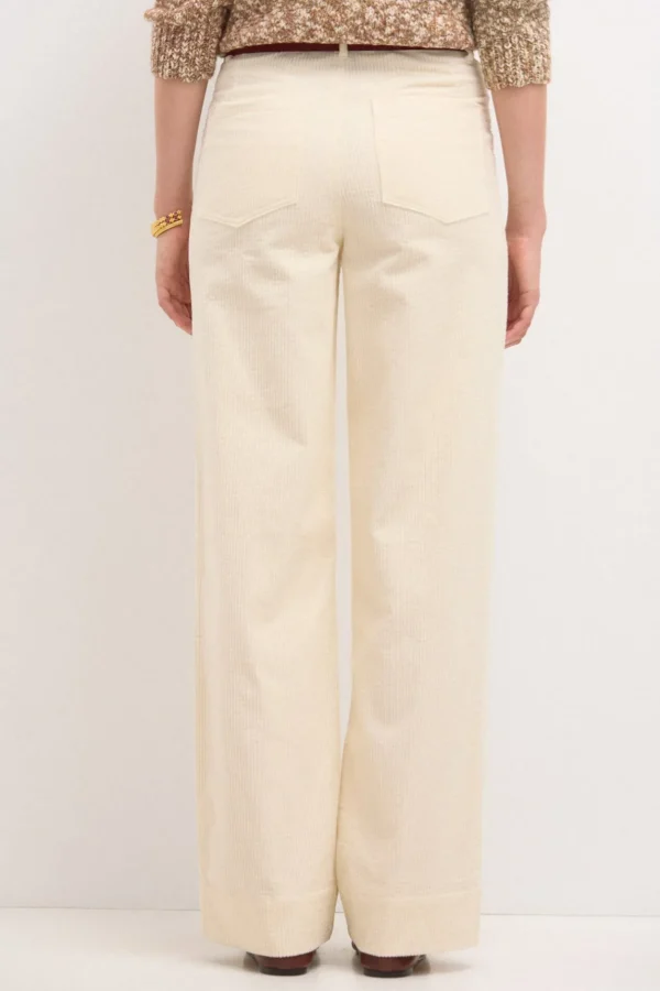 Fashion Pauline. Pantalón recto de pana Mujer Pantalones