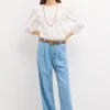 Fashion Paz. Pantalón fluido vaquero Mujer Jeans | Pantalones