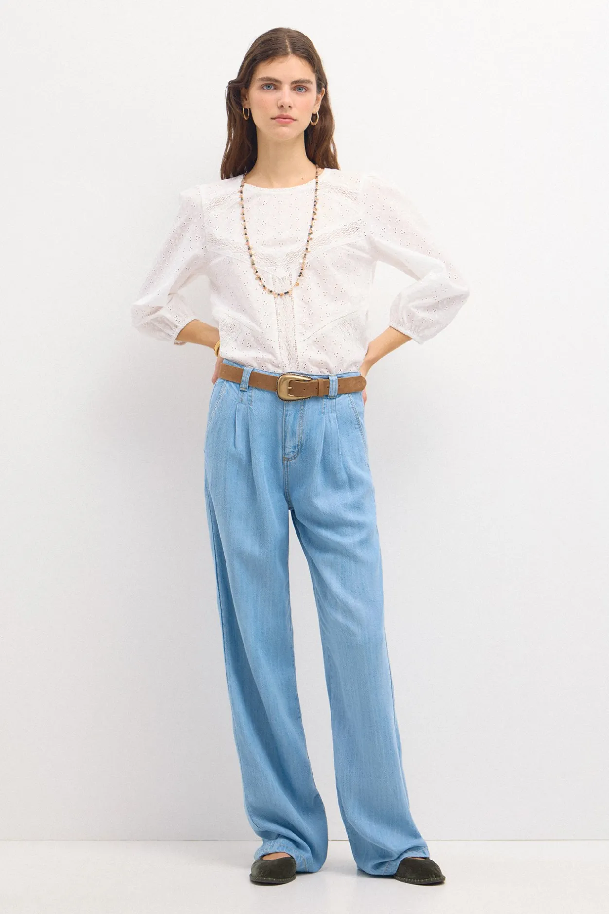 paz_pantaln_fluido_vaquer_0.webp Fashion Paz. Pantalón fluido vaquero Mujer Jeans | Pantalones