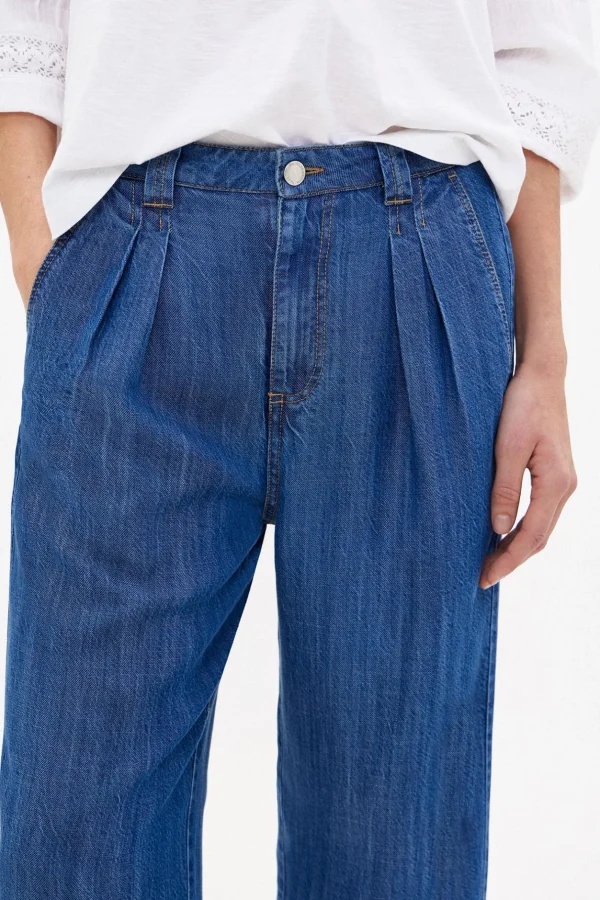 Sale Paz. Pantalón fluido vaquero Mujer Jeans | Pantalones