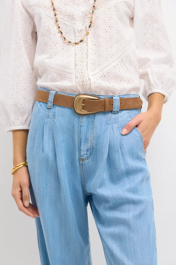 Fashion Paz. Pantalón fluido vaquero Mujer Jeans | Pantalones