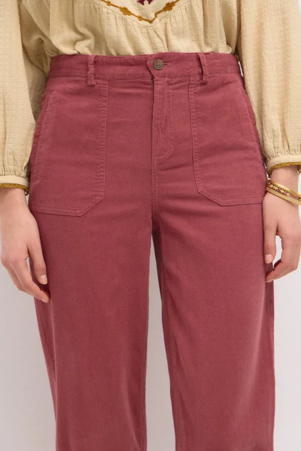 Discount Pepa. Pantalón de pana con pinzas Mujer Pantalones