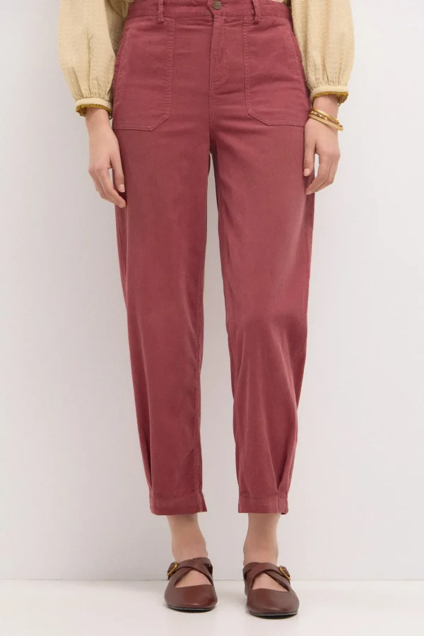 Discount Pepa. Pantalón de pana con pinzas Mujer Pantalones