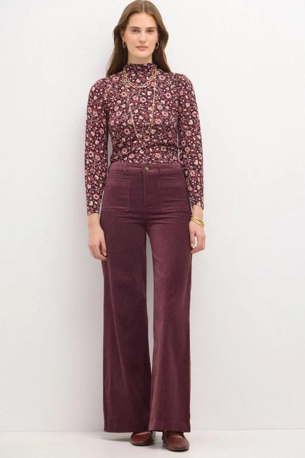 Shop Pepita. Pantalón recto de terciopelo Mujer Pantalones