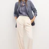 Online Petra. Pantalón fluido lavado Mujer Pantalones